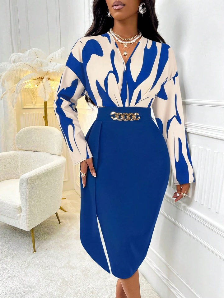 Rochie midi SHEIN, mix culori