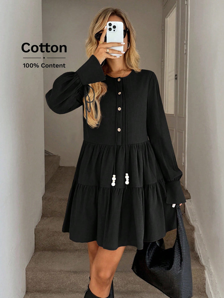 SHEIN mini ruha, fekete