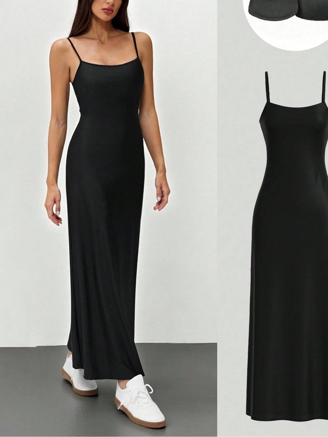 Rochie maxi SHEIN, negru