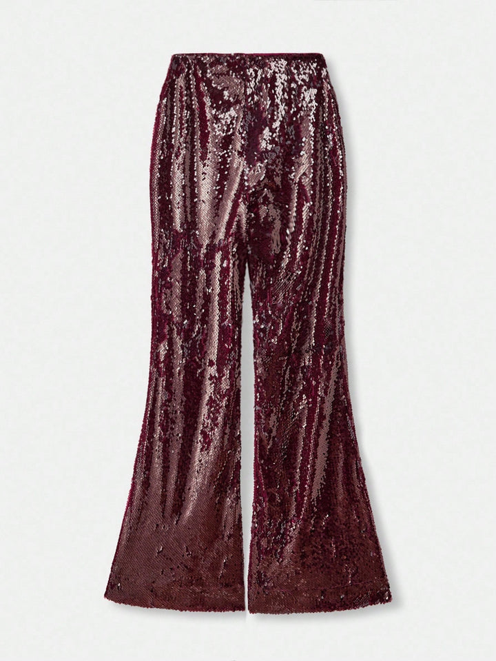 Pantaloni SHEIN, vișiniu