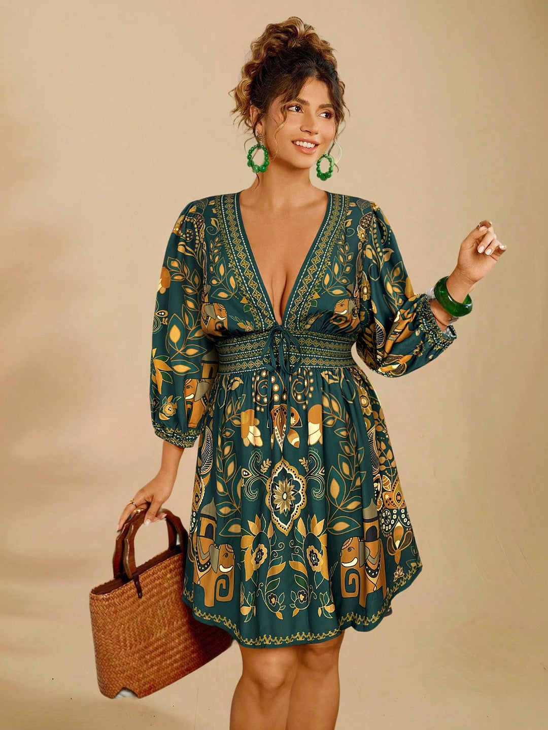 Rochie SHEIN, verde