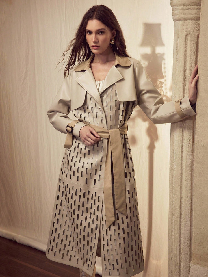 Trench SHEIN, gri
