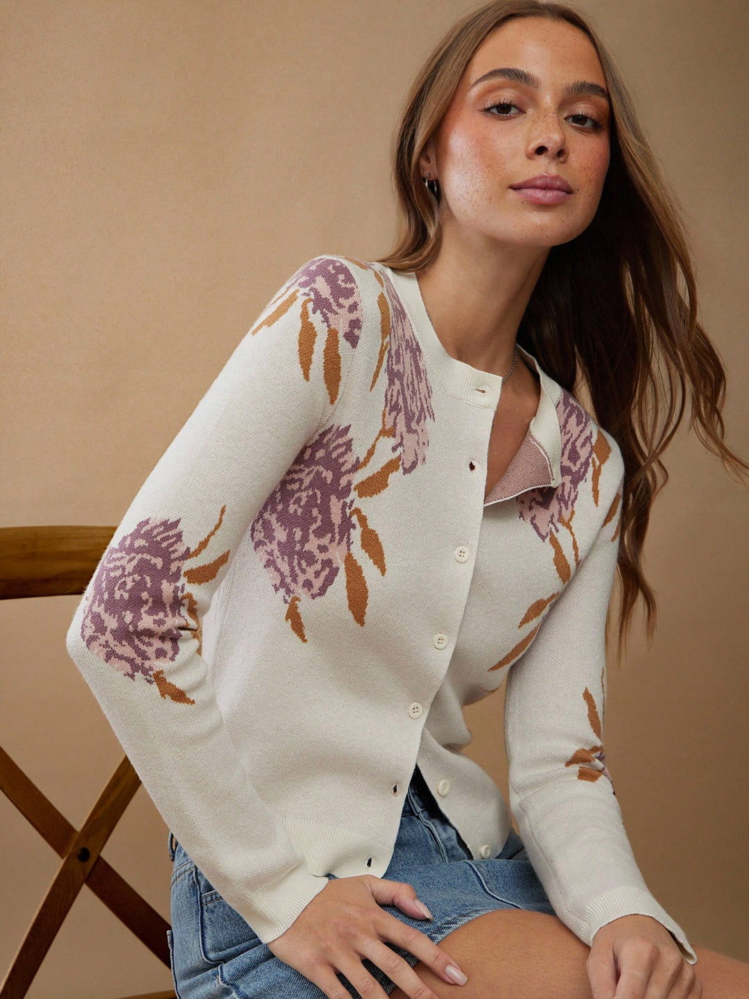 Cardigan SHEIN, bej