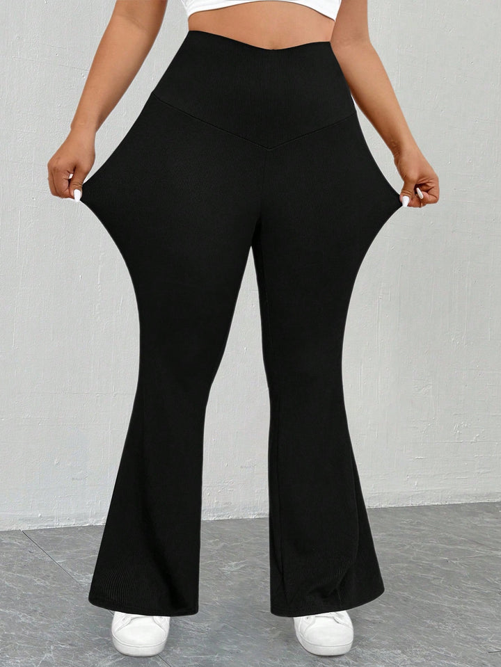 Shein Curve+ nadrág, fekete