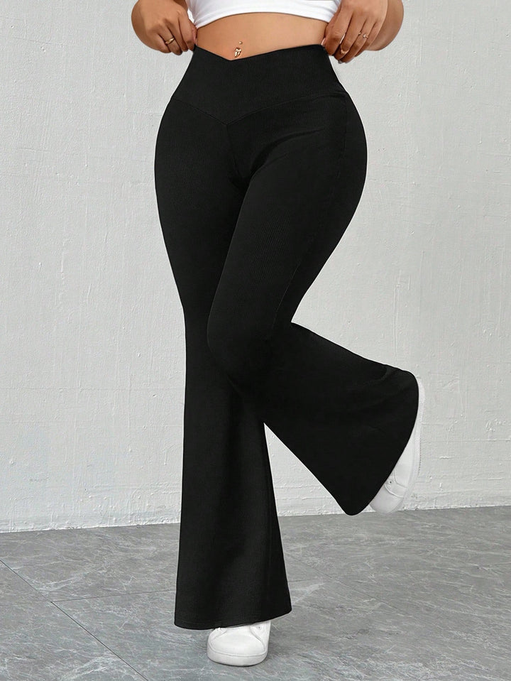 Shein Curve+ nadrág, fekete