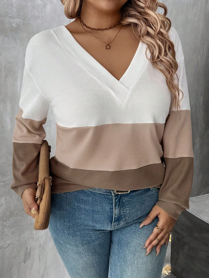 Bluză Shein Curve+, mix culori