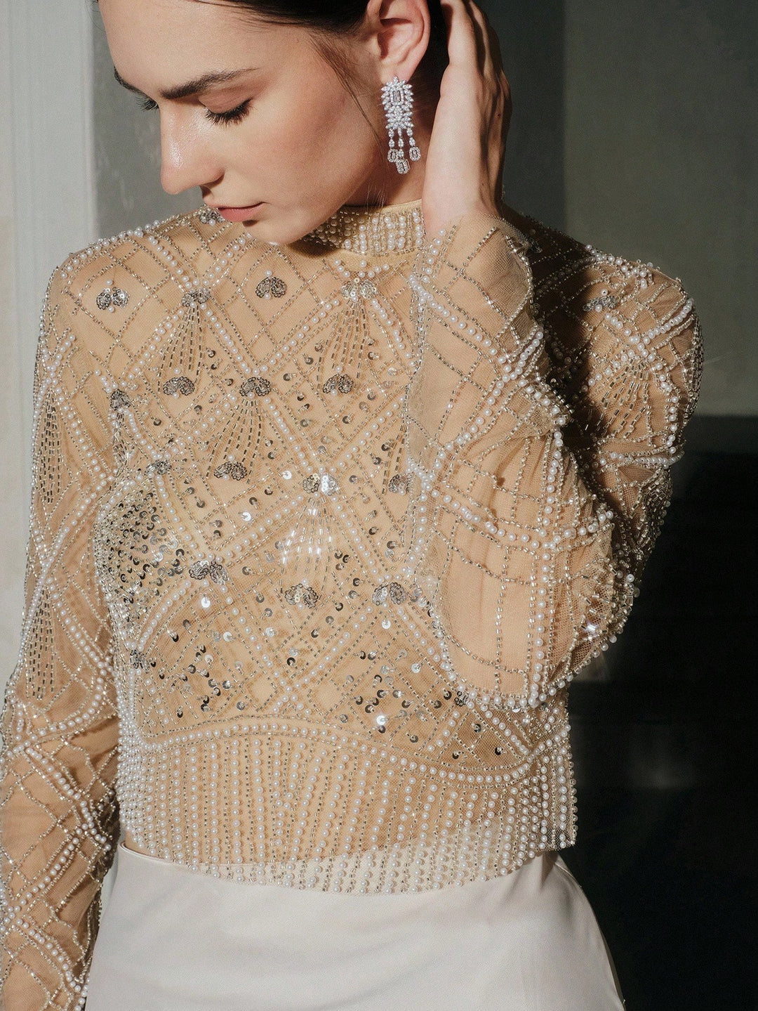 Top SHEIN, portocaliu