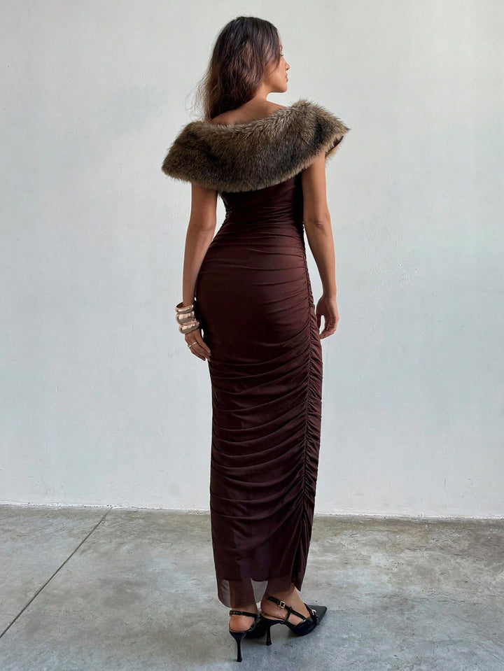 Rochie maxi Shein, maro