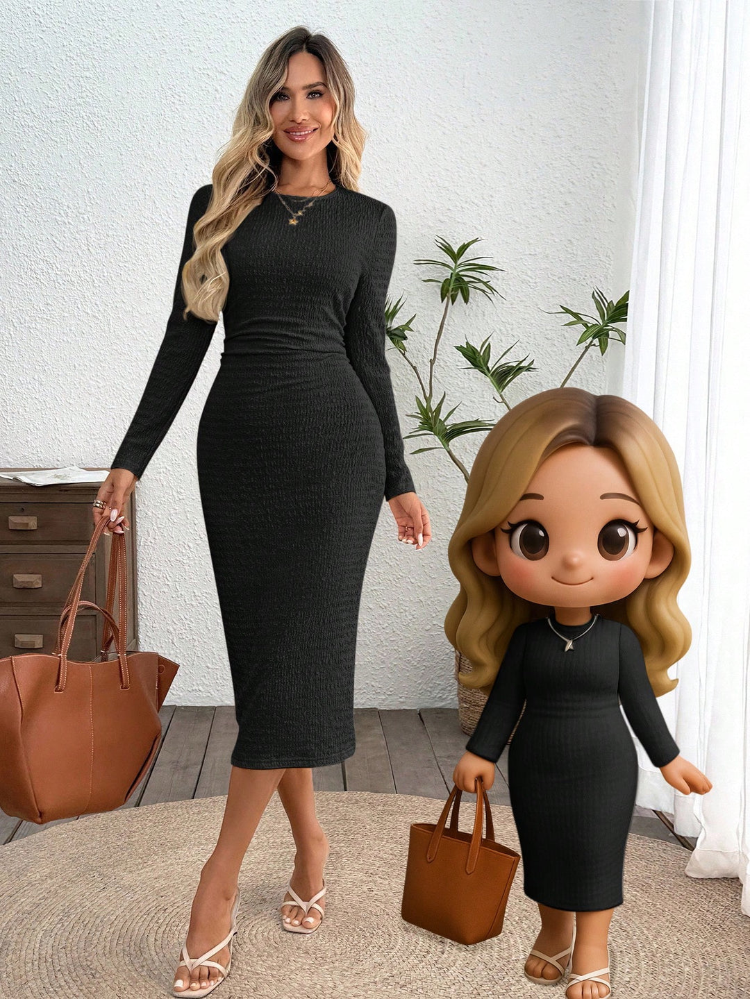 Rochie maxi SHEIN, negru