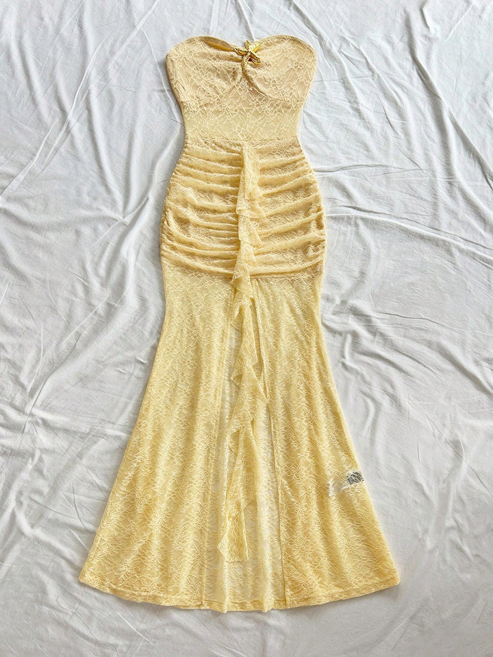 Rochie maxi SHEIN, galben