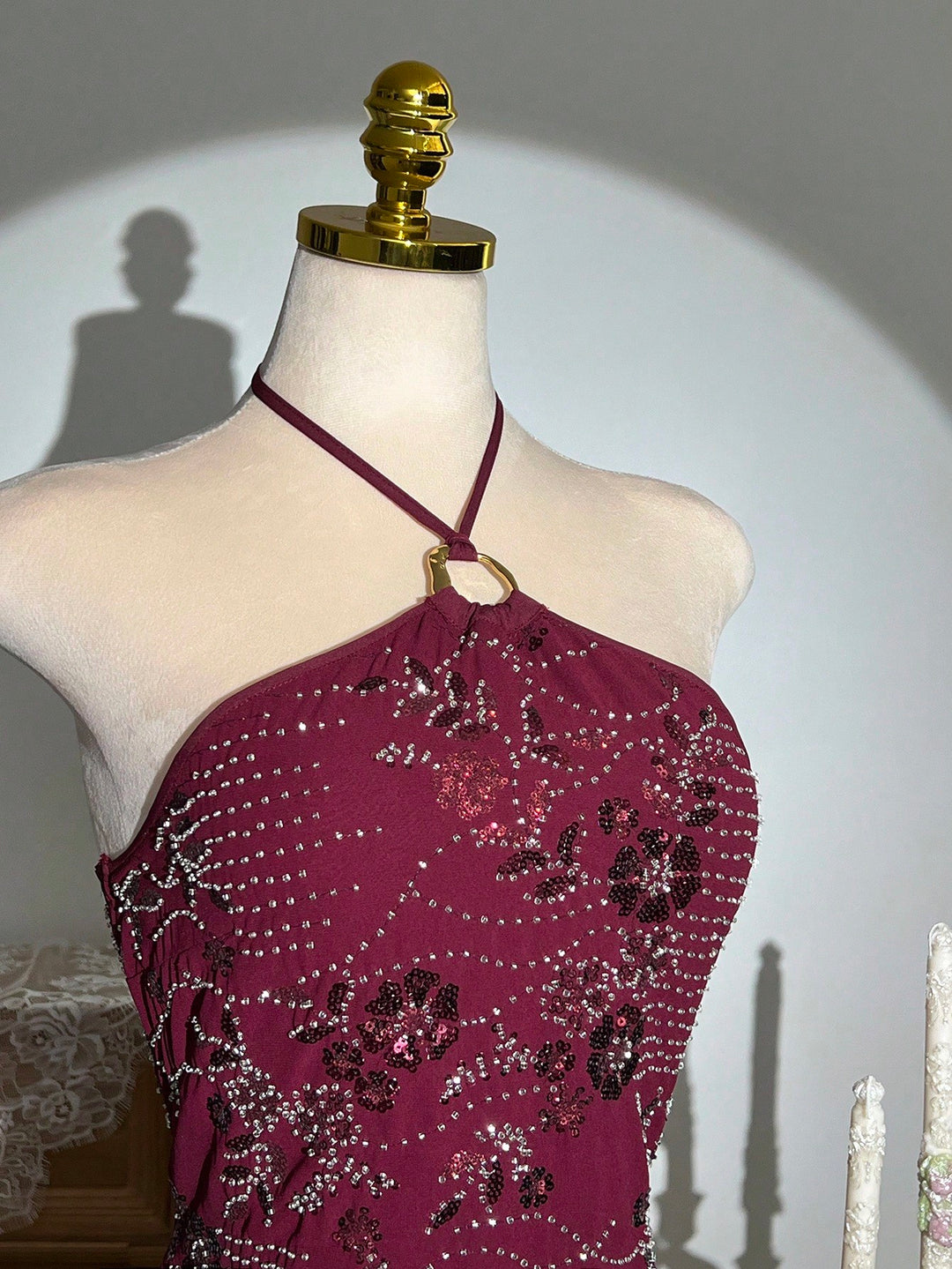 Rochie scurtă SHEIN, vișiniu