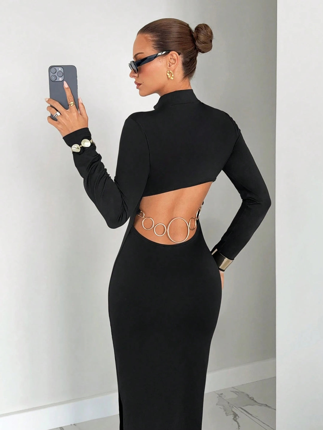 Rochie maxi SHEIN, negru