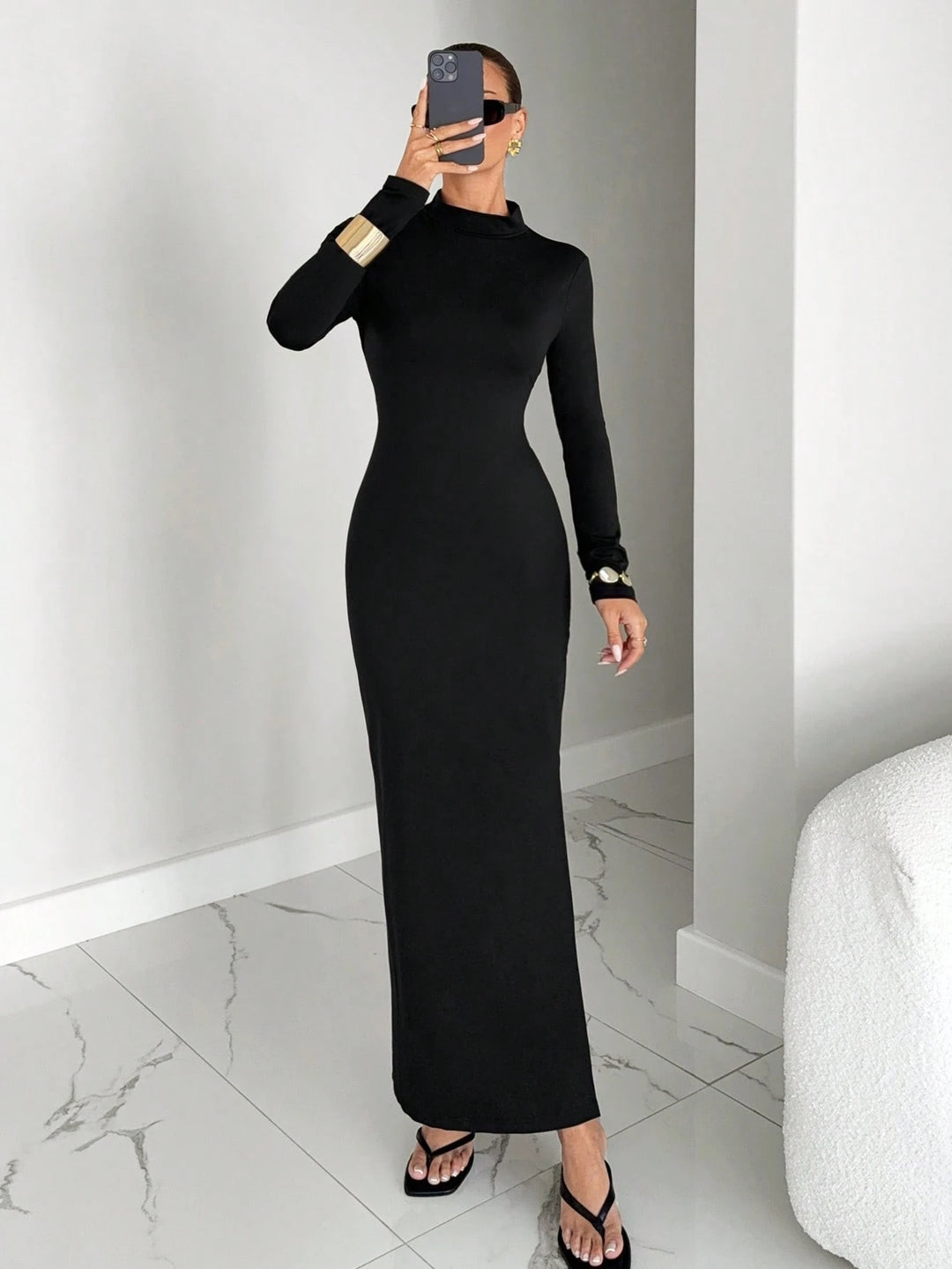 Rochie maxi SHEIN, negru