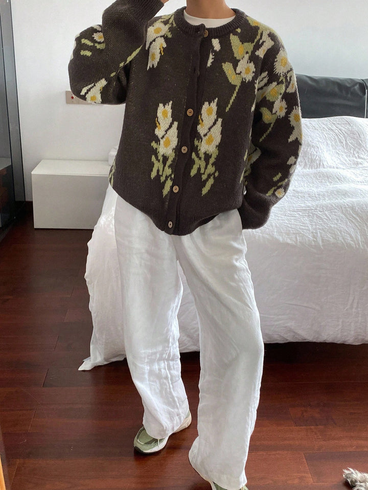 Cardigan SHEIN, maro