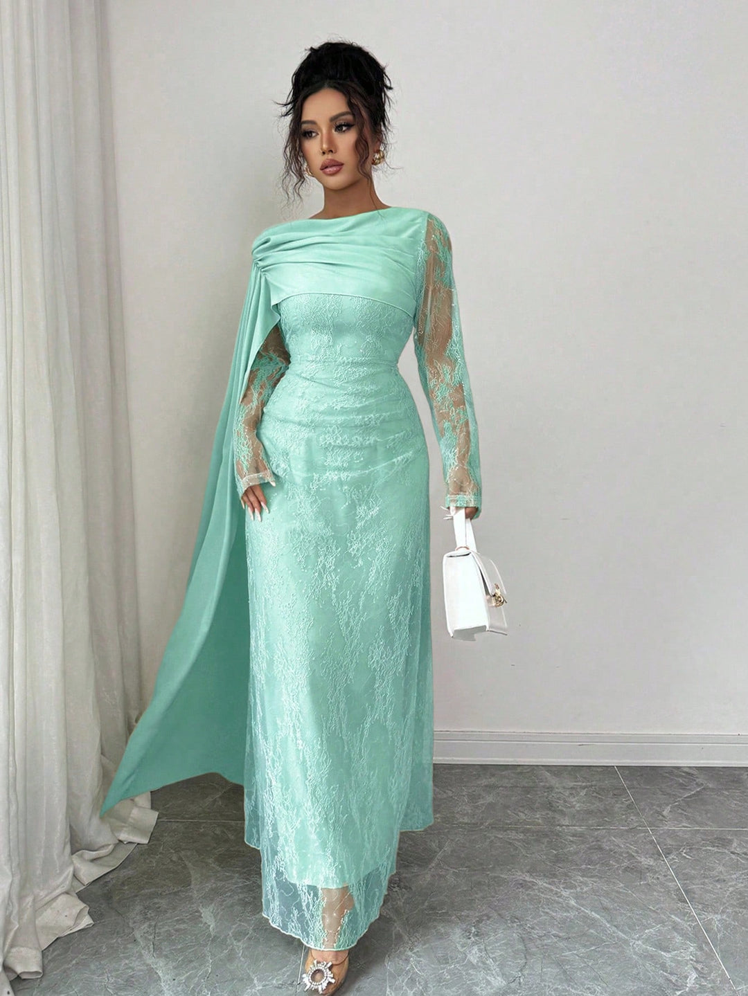 Rochie maxi SHEIN, albastru