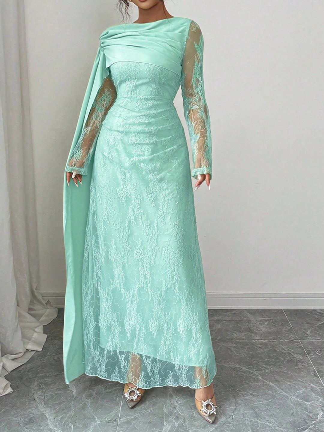 Rochie maxi SHEIN, albastru