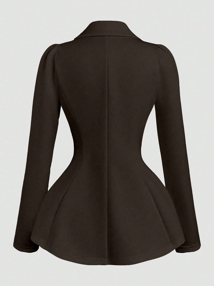 Shein blézer, barna