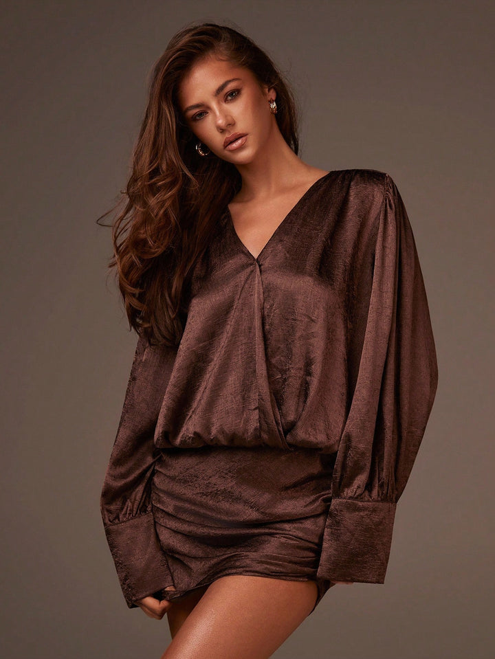 Rochie mini SHEIN, maro