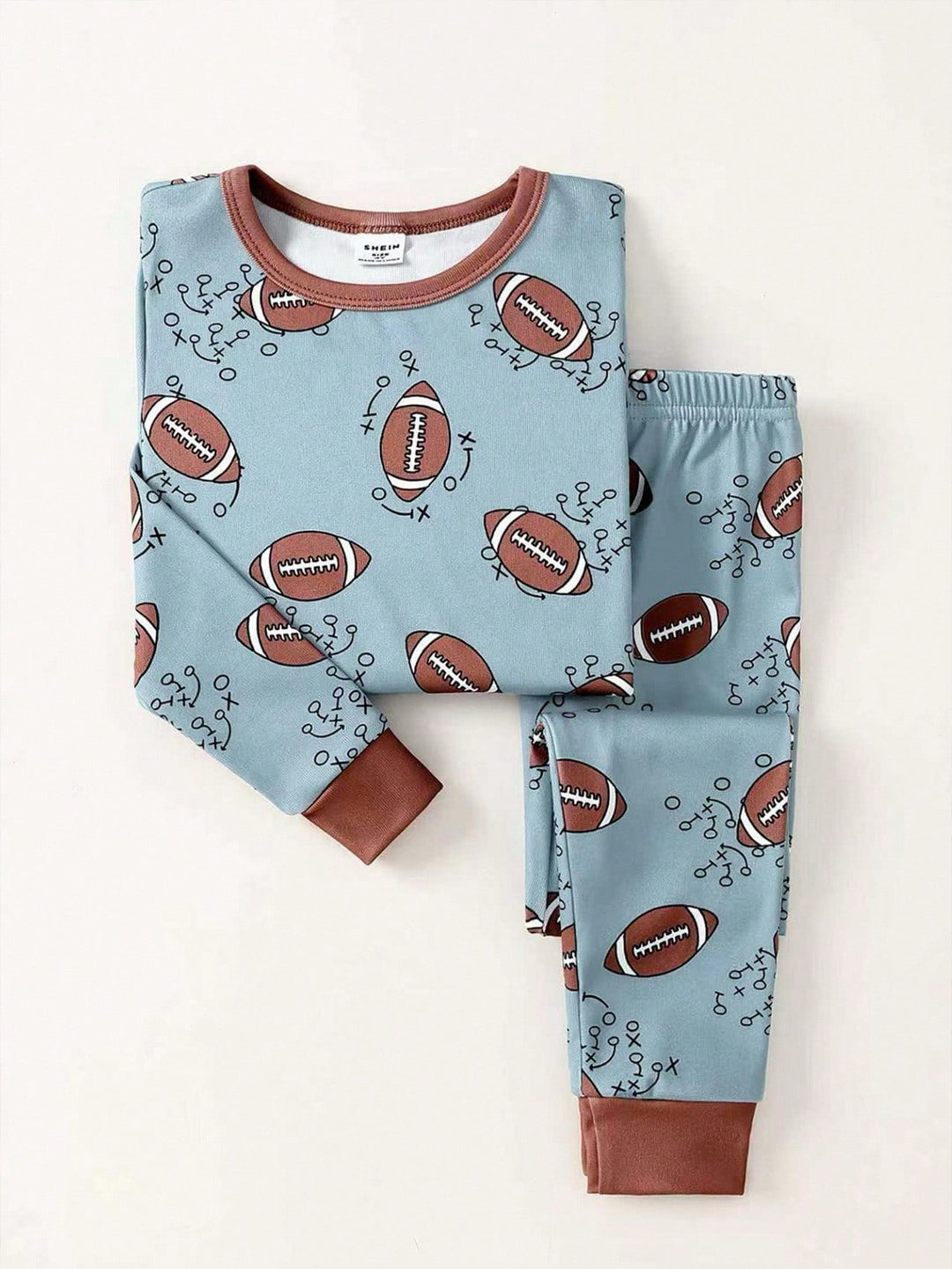 Compleu pijamale SHEIN, albastru