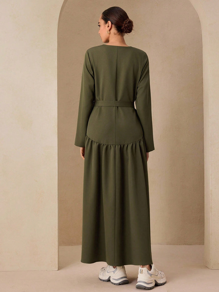 Rochie maxi SHEIN, verde