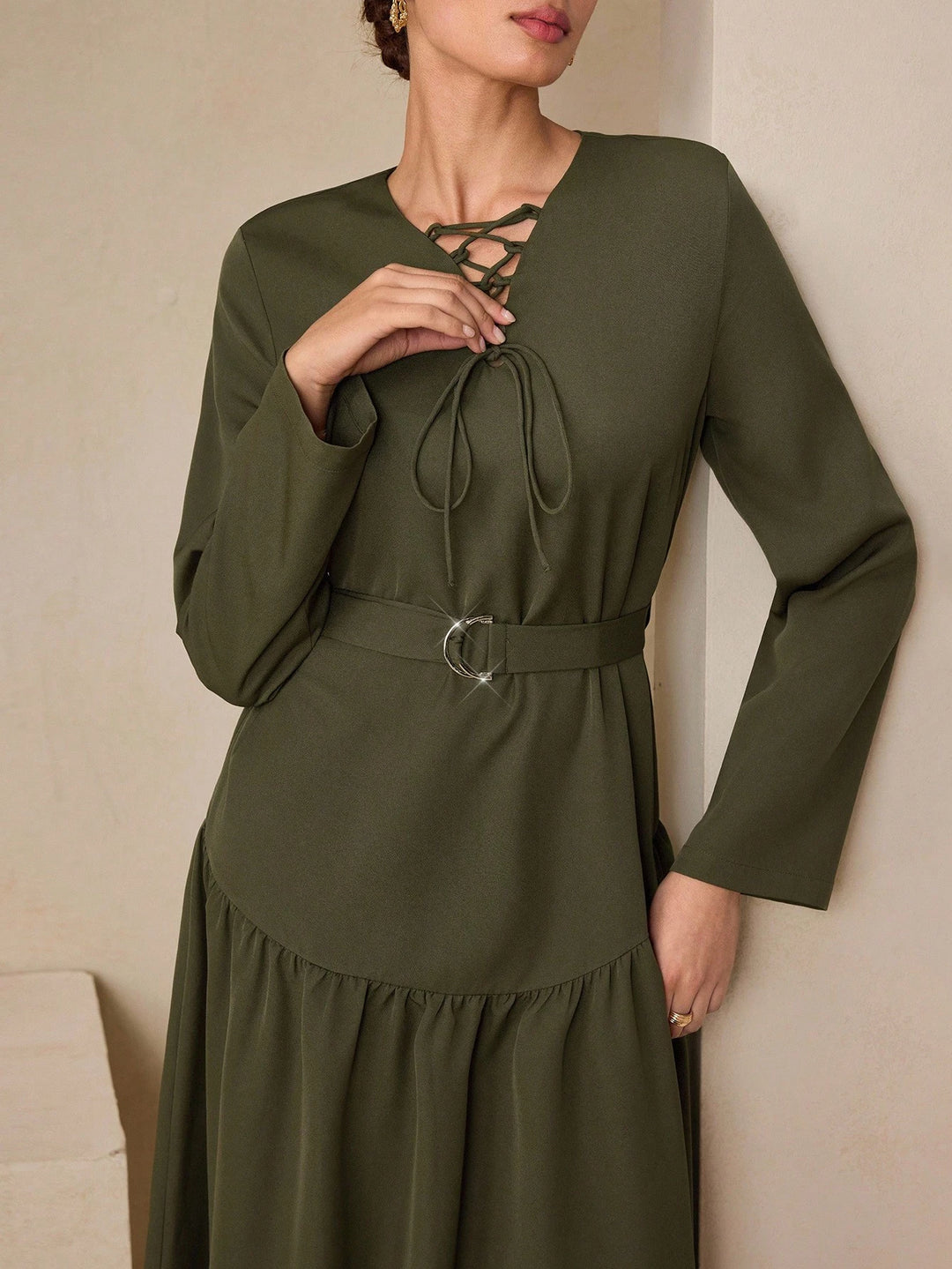 Rochie maxi SHEIN, verde