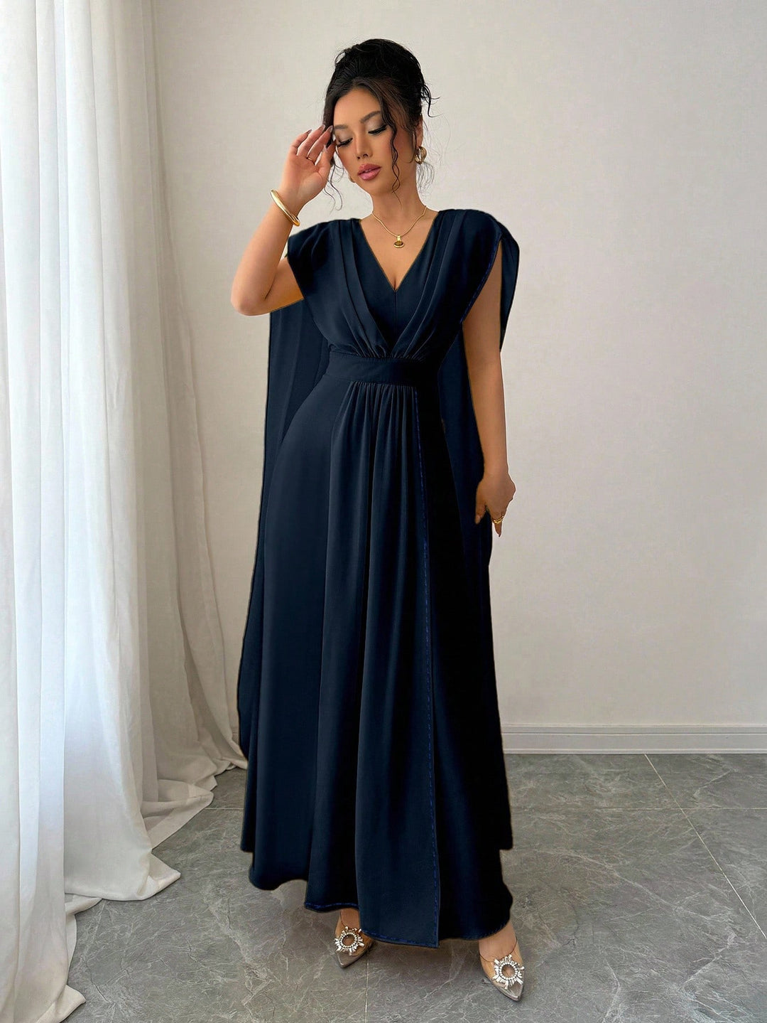 Rochie maxi SHEIN, albastru