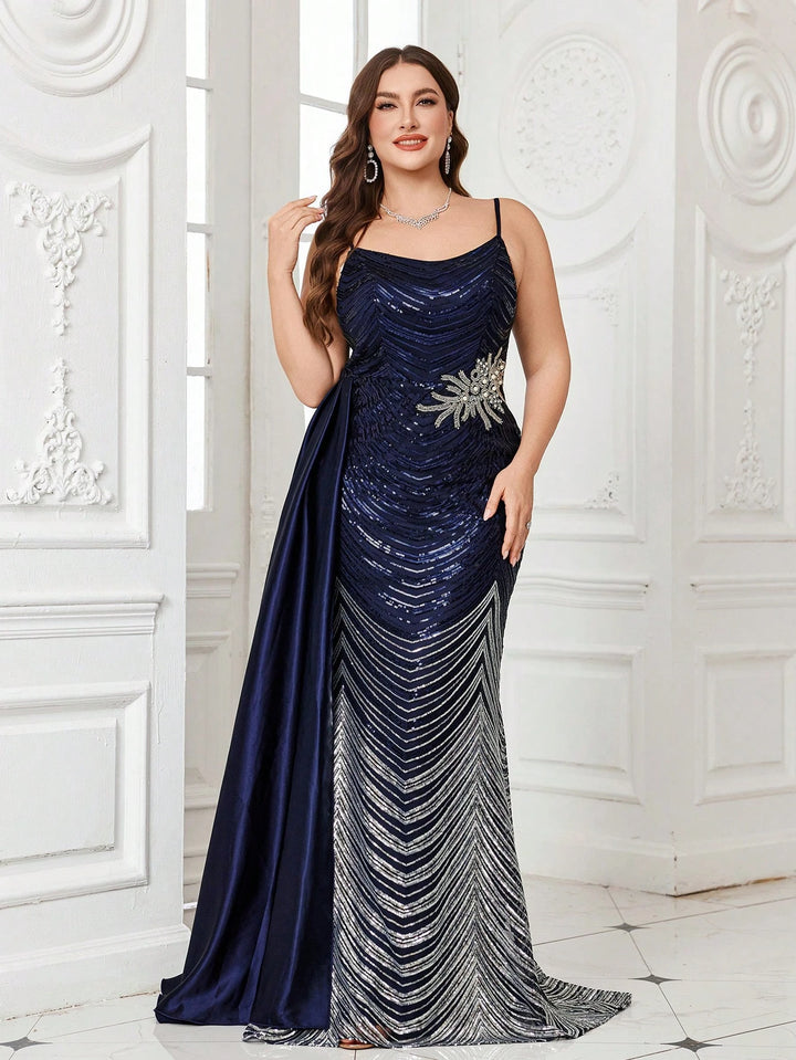 Rochie de ocazie SHEIN, albastru
