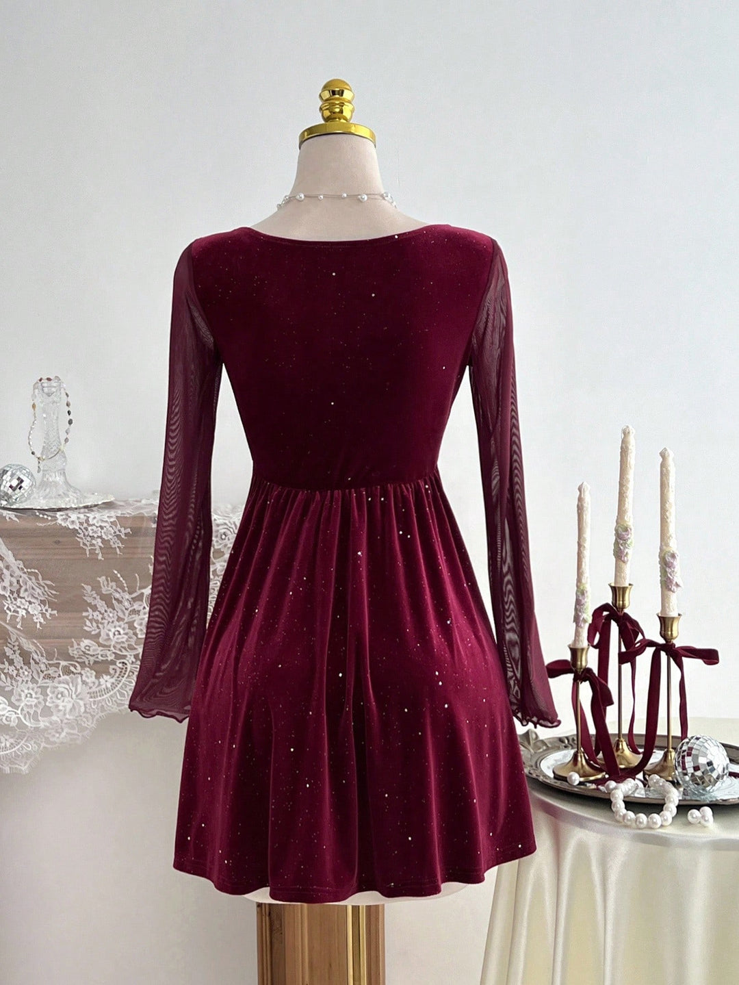 Rochie mini Shein, vișiniu