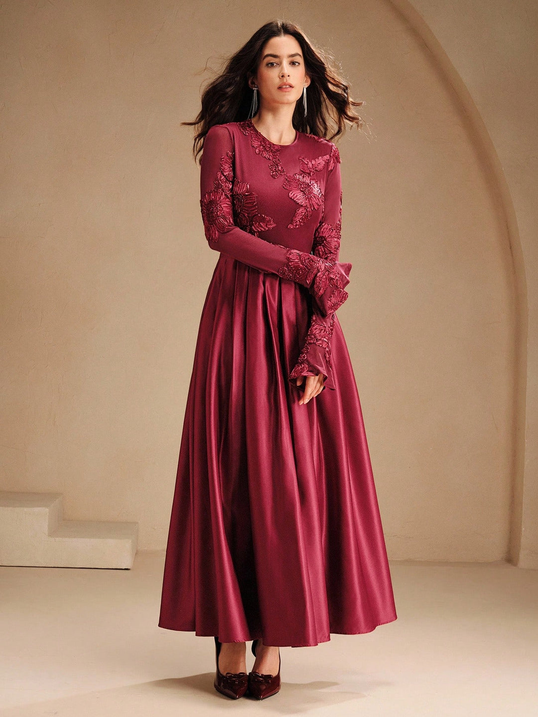 Rochie maxi SHEIN, roșu