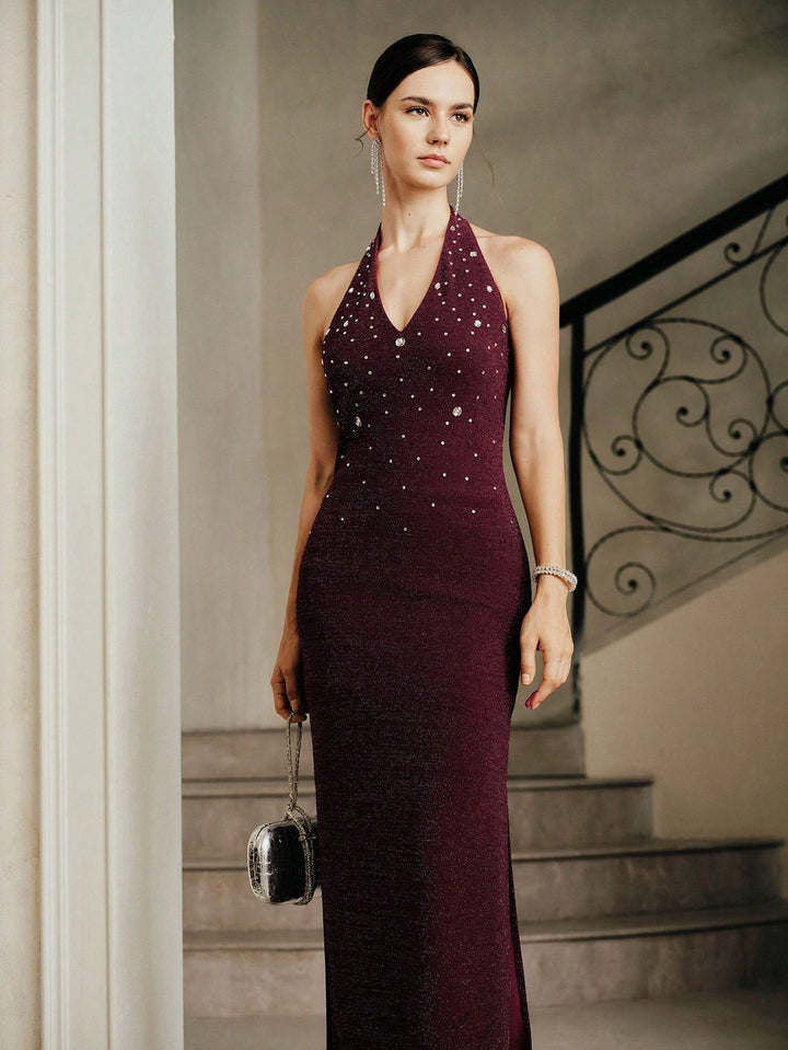 Rochie maxi SHEIN, vișiniu