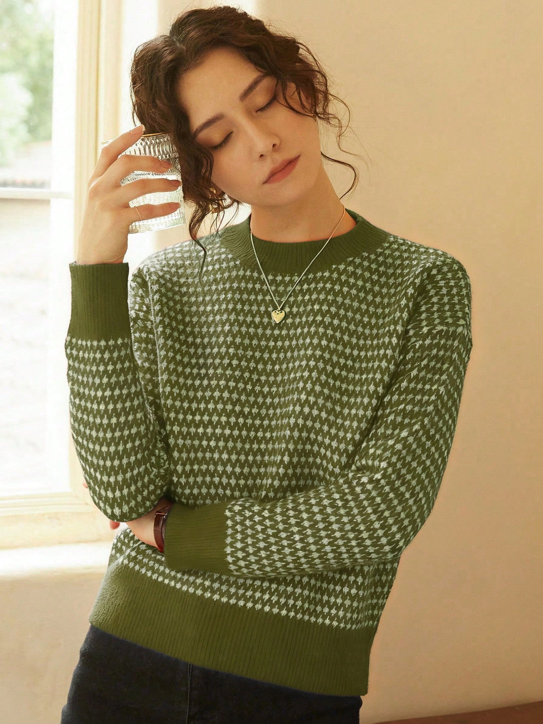Top SHEIN, verde