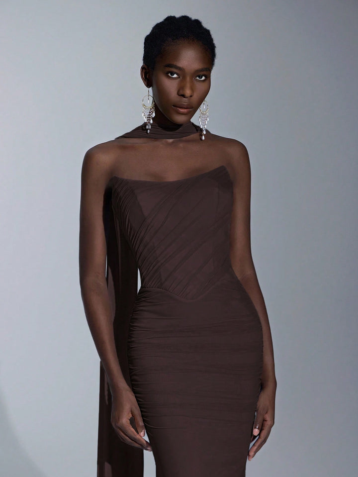 Rochie SHEIN, maro