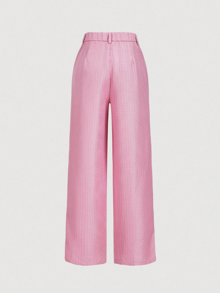 Pantaloni SHEIN, roz