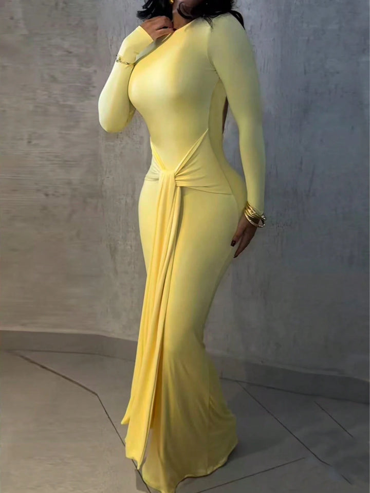 Rochie maxi SHEIN, galben