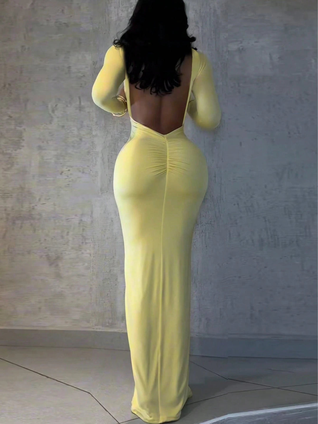 Rochie maxi SHEIN, galben