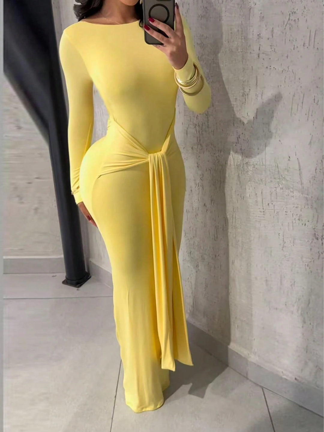 Rochie maxi SHEIN, galben
