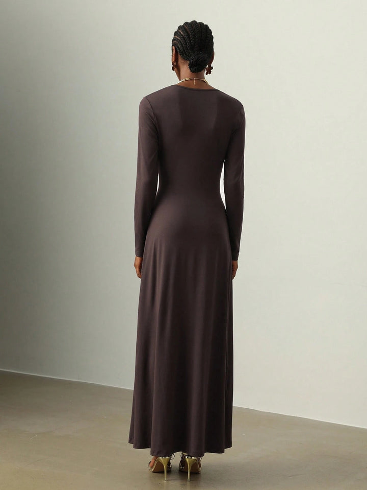 SHEIN Maxi ruha, barna