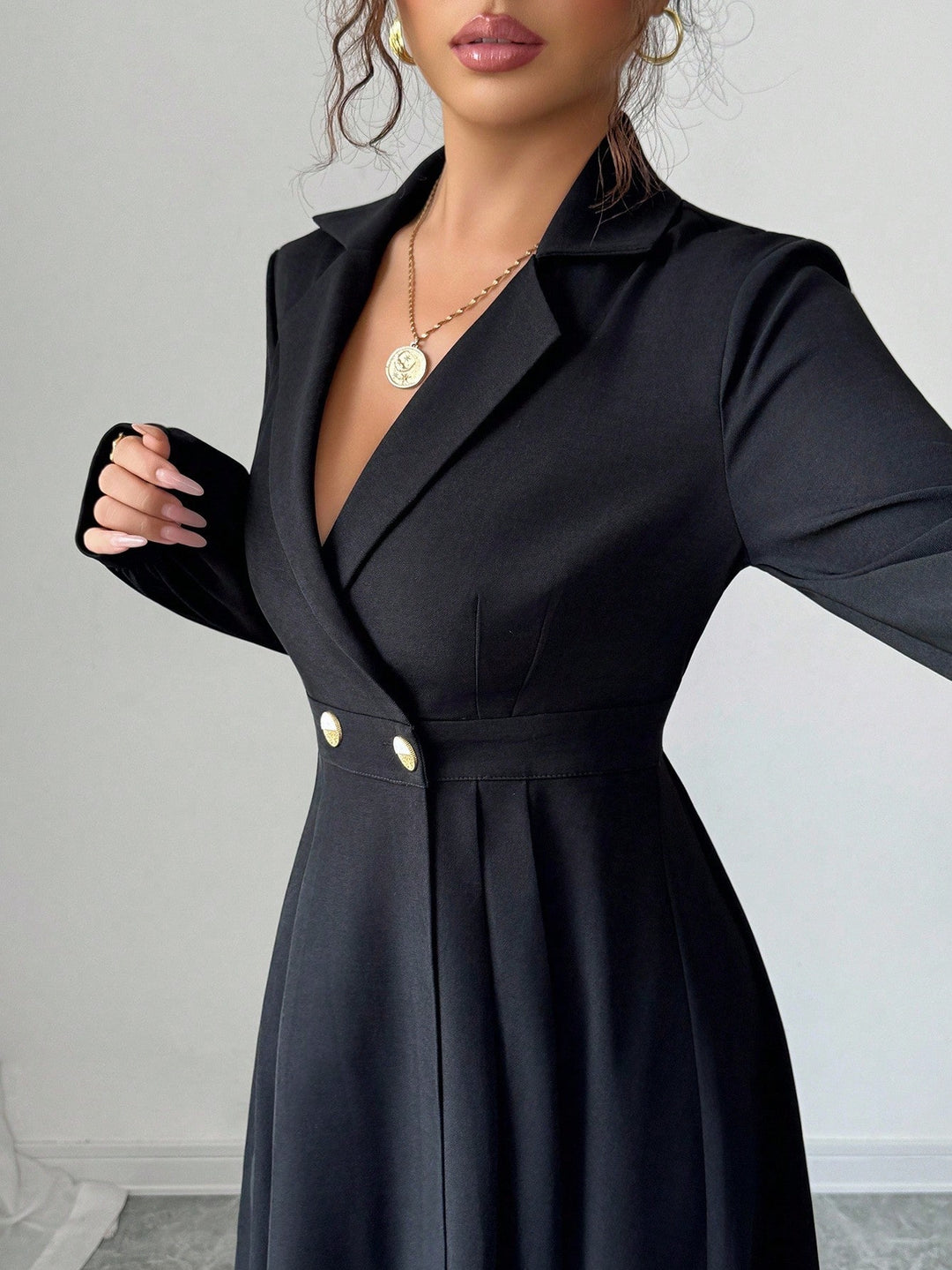 Rochie midi SHEIN, negru