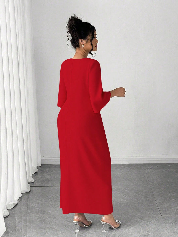 Rochie maxi SHEIN, roșu