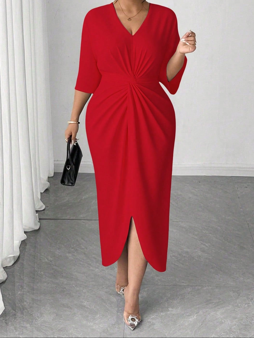 Rochie maxi SHEIN, roșu