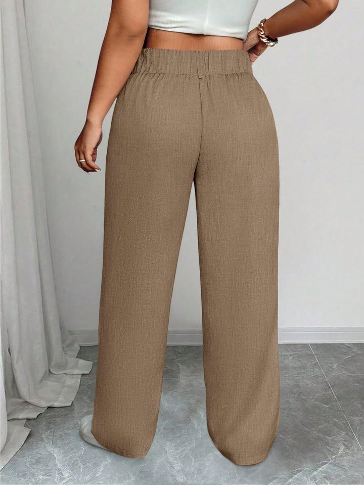 Pantaloni SHEIN, maro