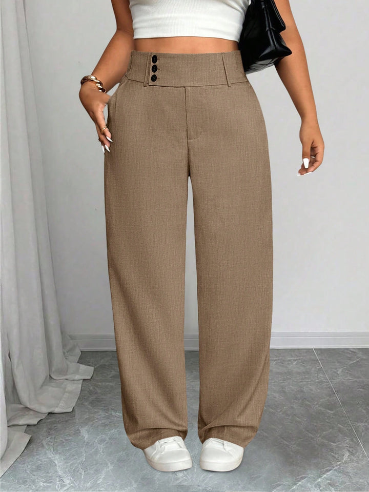 Pantaloni SHEIN, maro