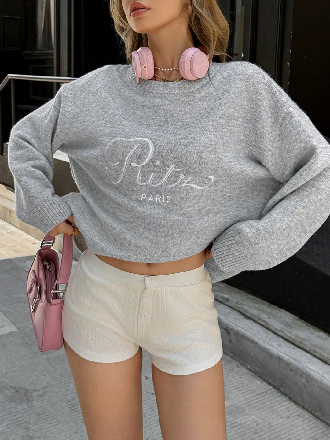 Pulover SHEIN, gri