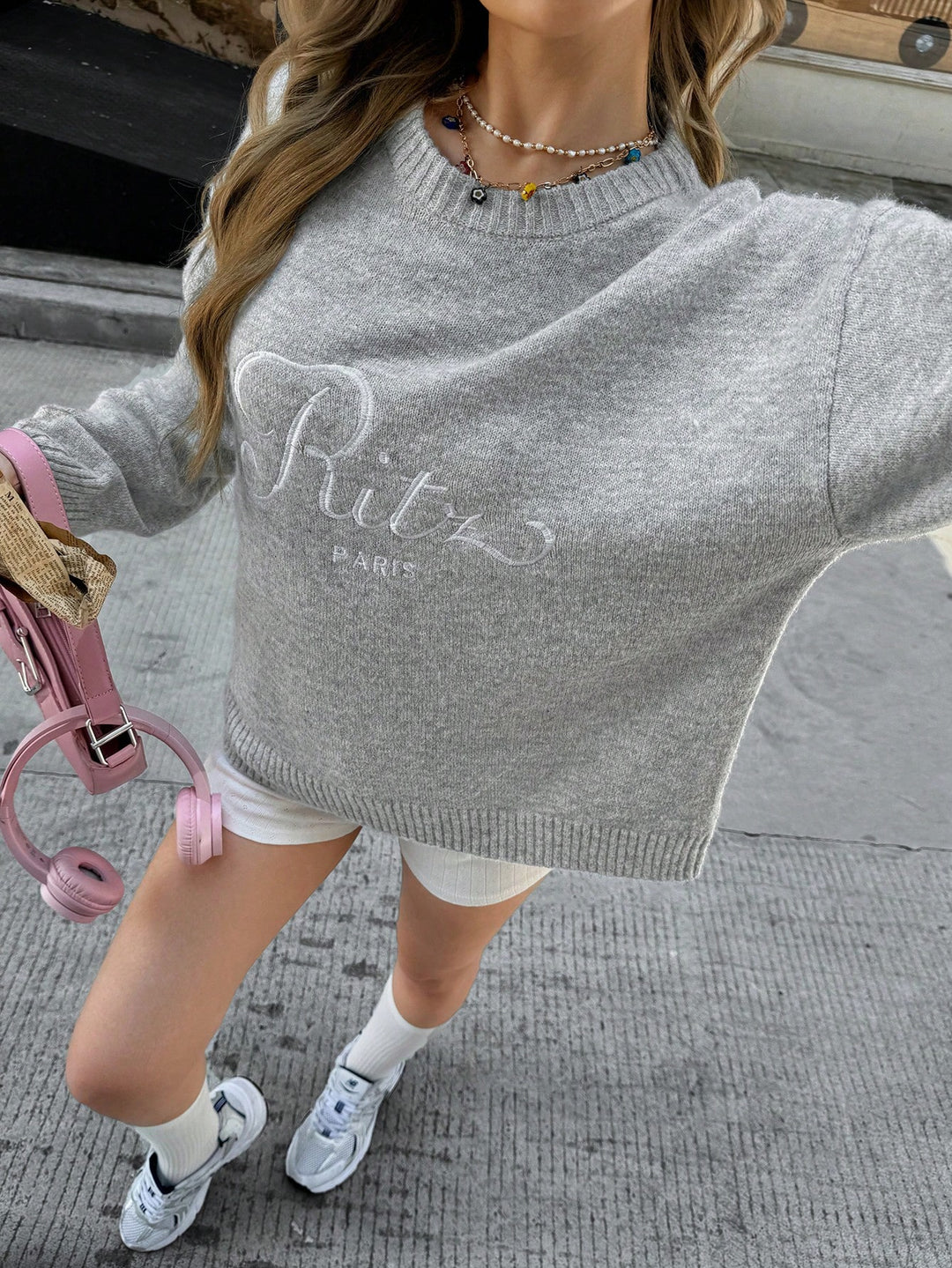 Pulover SHEIN, gri