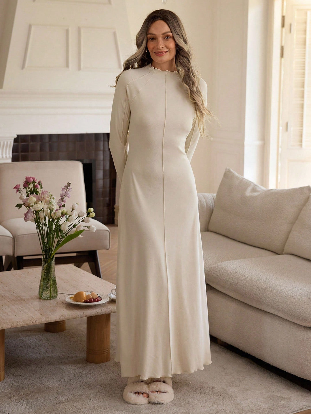 Rochie maxi SHEIN, portocaliu