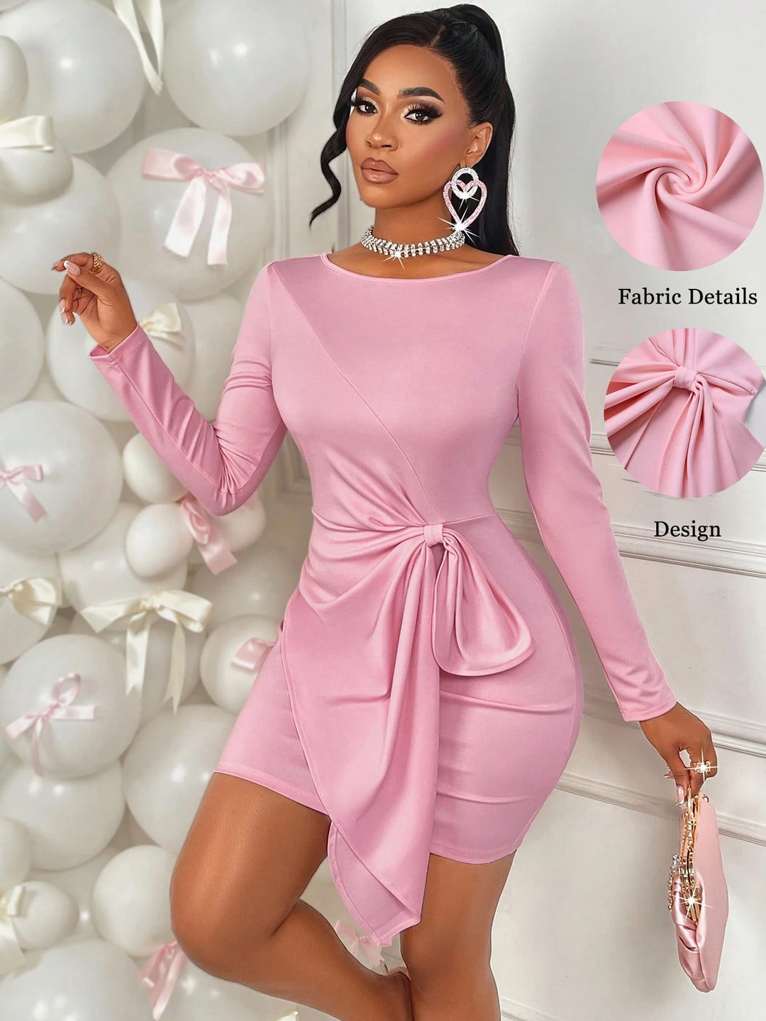 Rochie mini SHEIN, roz