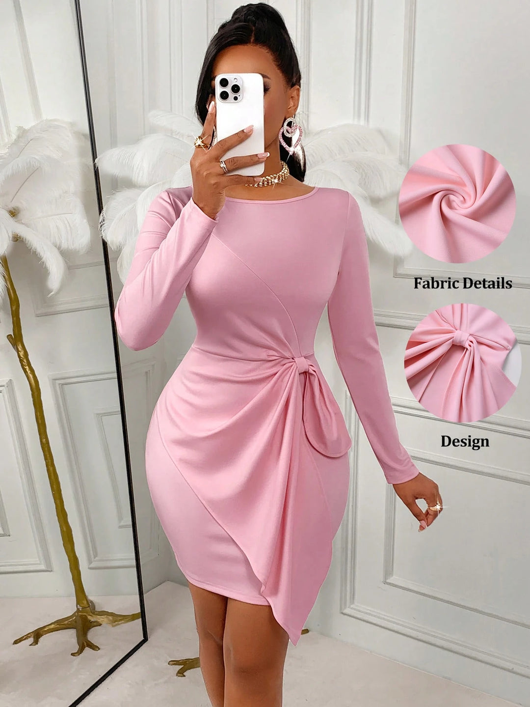 Rochie mini SHEIN, roz
