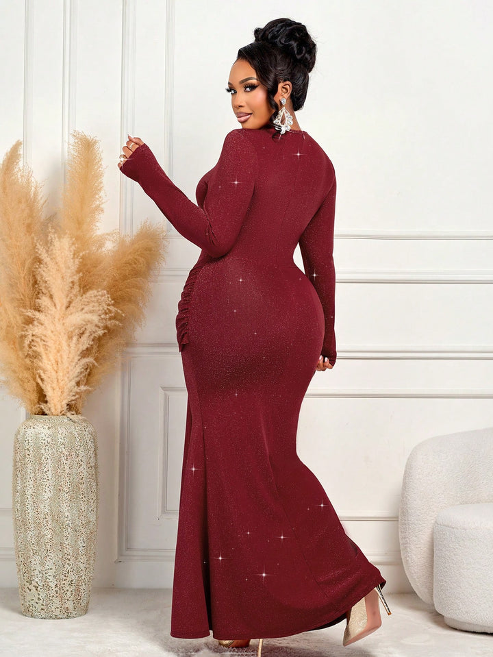 Rochie maxi SHEIN, roșu