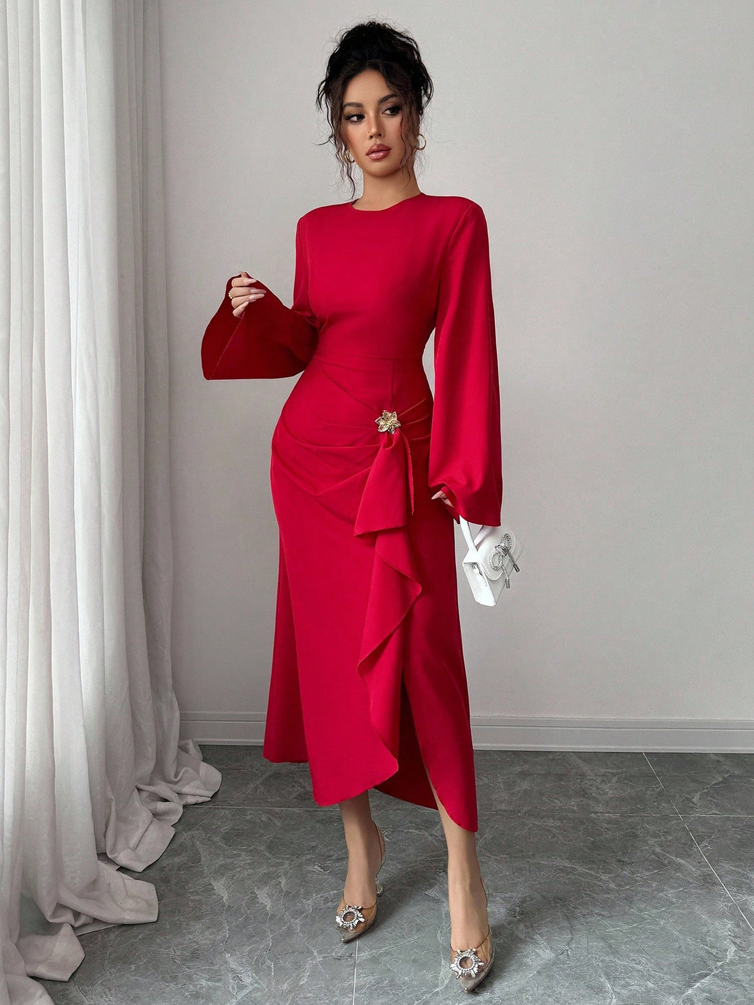 Rochie maxi SHEIN, roșu