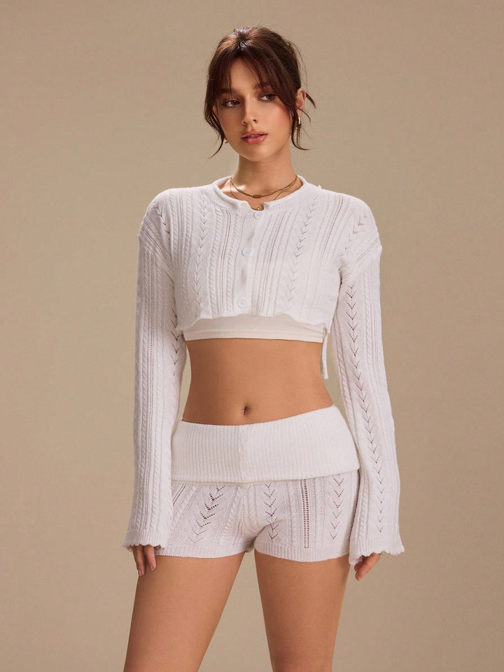Cardigan SHEIN, alb